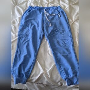 Figs Light Blue Track Joggers